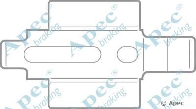 APEC BRAKING kit304 -  Комплектующие, тормозные колодки
